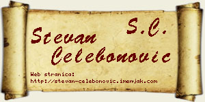 Stevan Čelebonović vizit kartica
